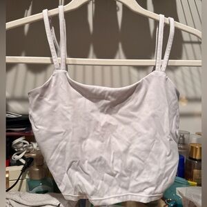 White Women's workout Top